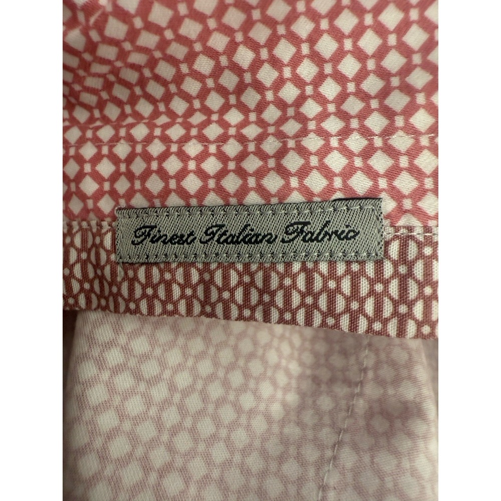 Ted Baker Mens Shirt Size 4 Large Short Sleeve Button Down Pocket Old Money#14 - Picture 12 of 12